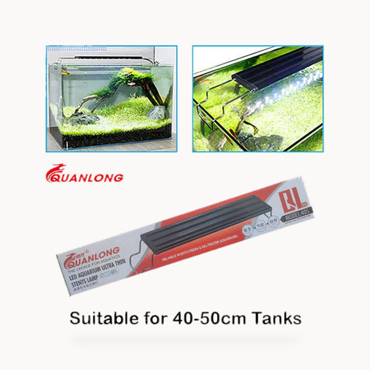 Quanlong QL-40S Slim LED Aquarium Light - High-Efficiency Extendable Lamp – standardized square product image