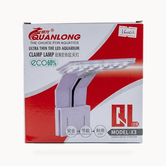 Quanlong X3 Ultra-Thin LED Aquarium Clamp Lamp - 5W – standardized square product image