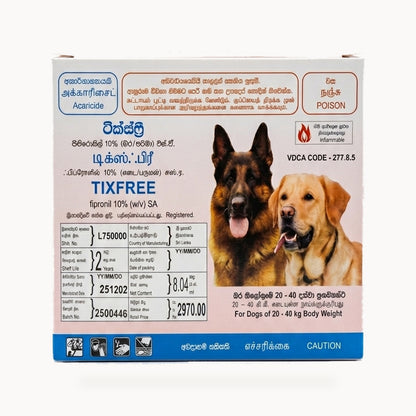 Tixfree Spot-On for Large Dogs (20kg – 40kg) – standardized square product image
