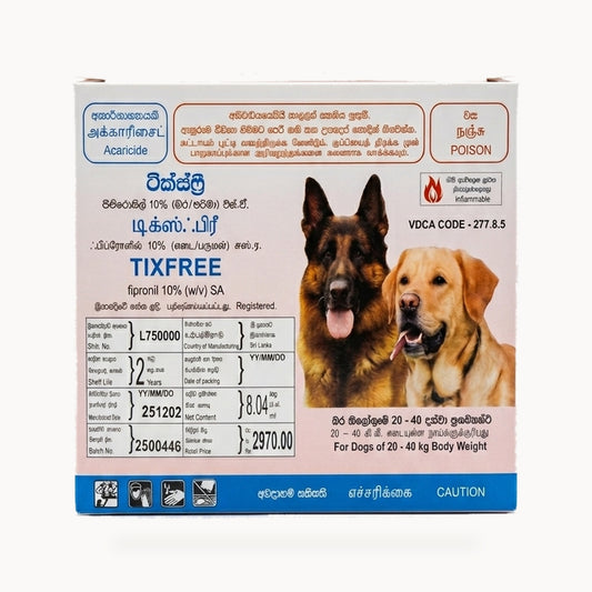 Tixfree Spot-On for Large Dogs (20kg – 40kg) – standardized square product image