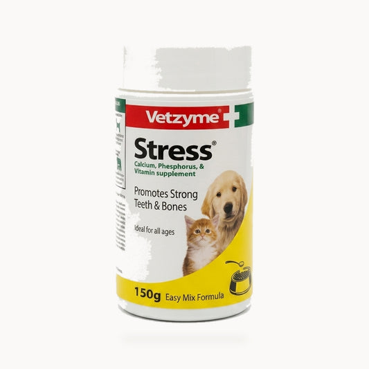 Vetzyme Stress Powder for Dogs & Cats - 150g – standardized square product image